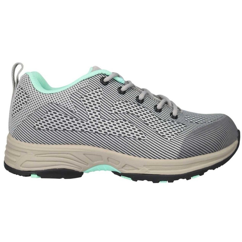 Propet Cora Women's Hiking Shoes Grey/Mint Size 8.5 Wide Diabetic/Orthotic NEW